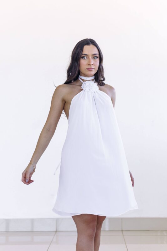 Vestido Bela off white