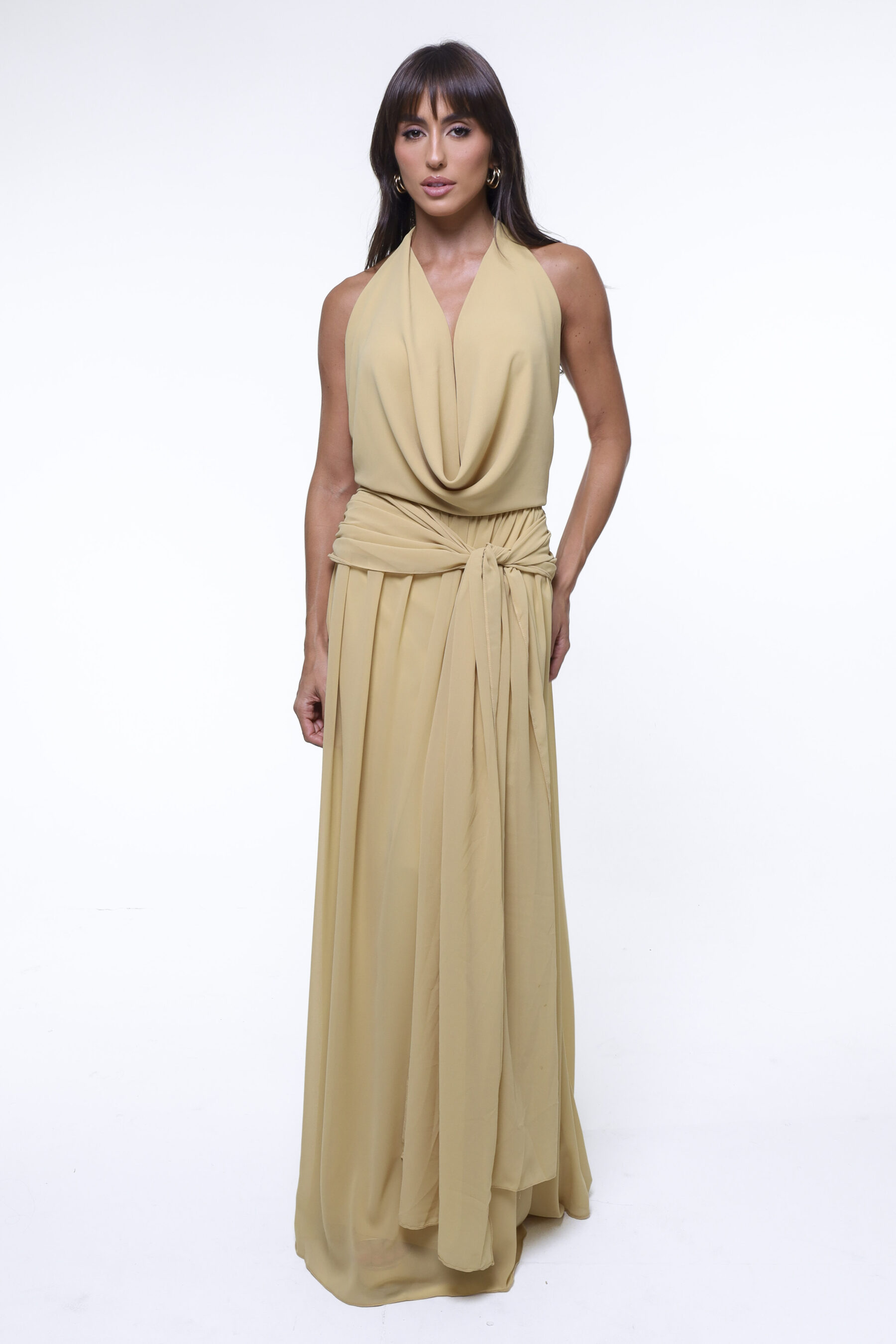 Vestido Luz Gold Bege