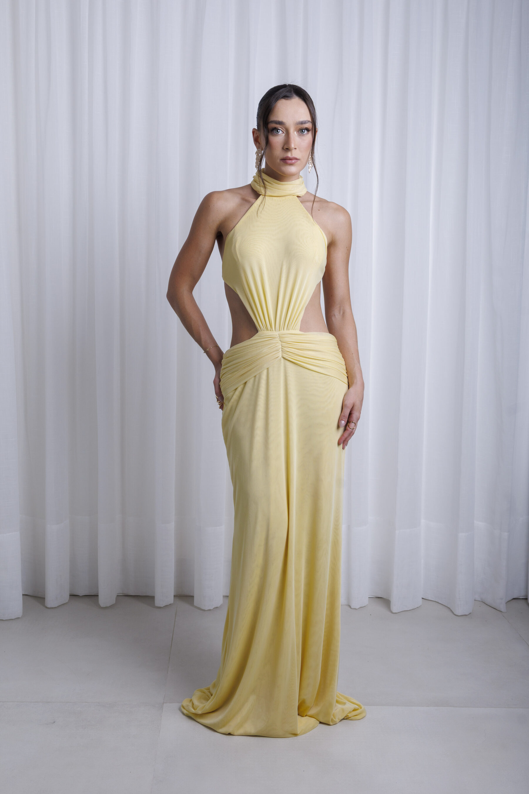 Vestido Jade Amarelo Manteiga