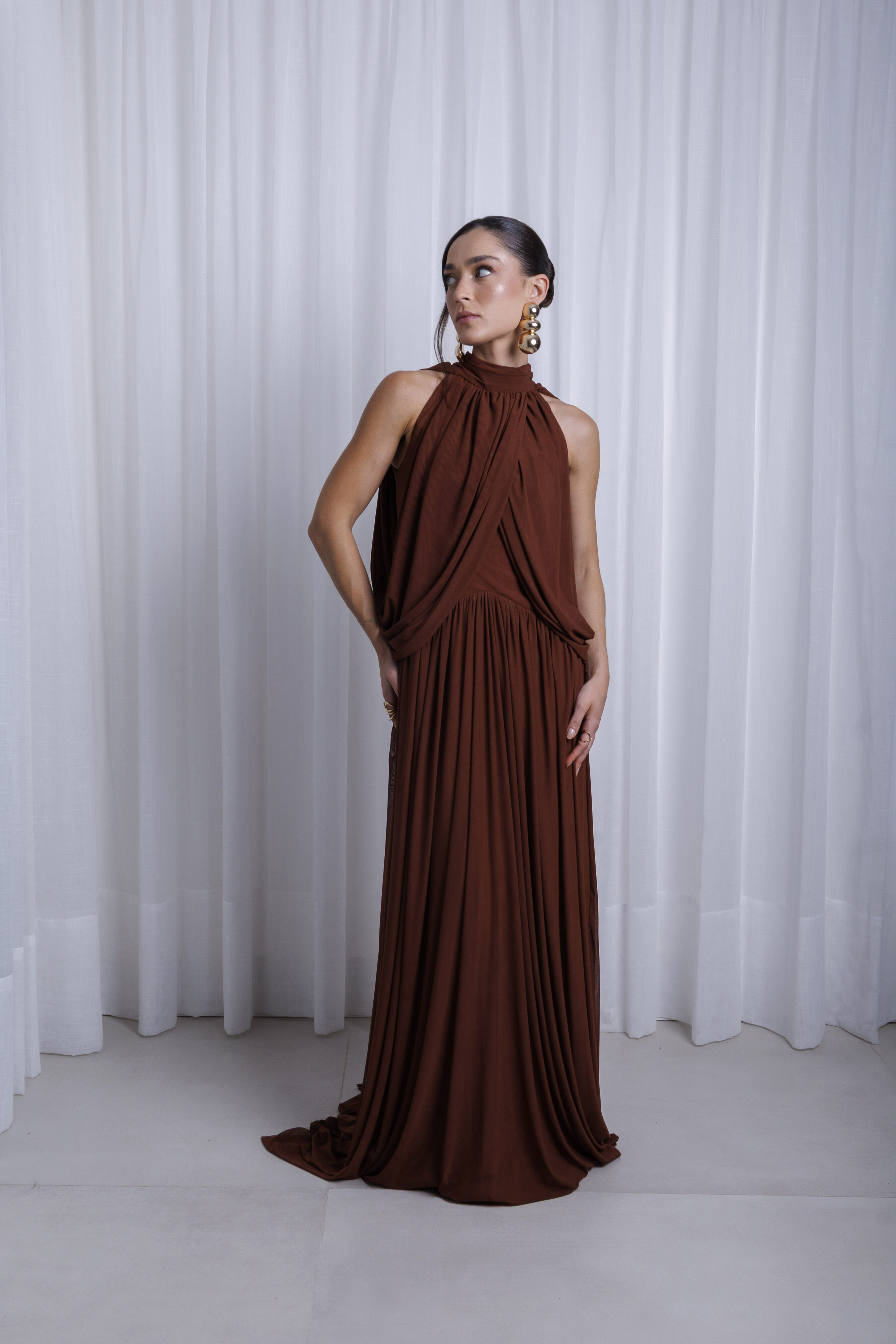 Vestido Diana Marrom