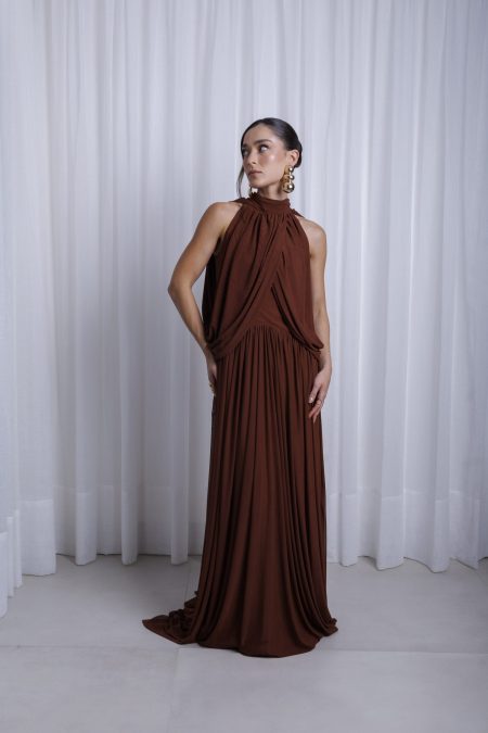 Vestido Diana Marrom