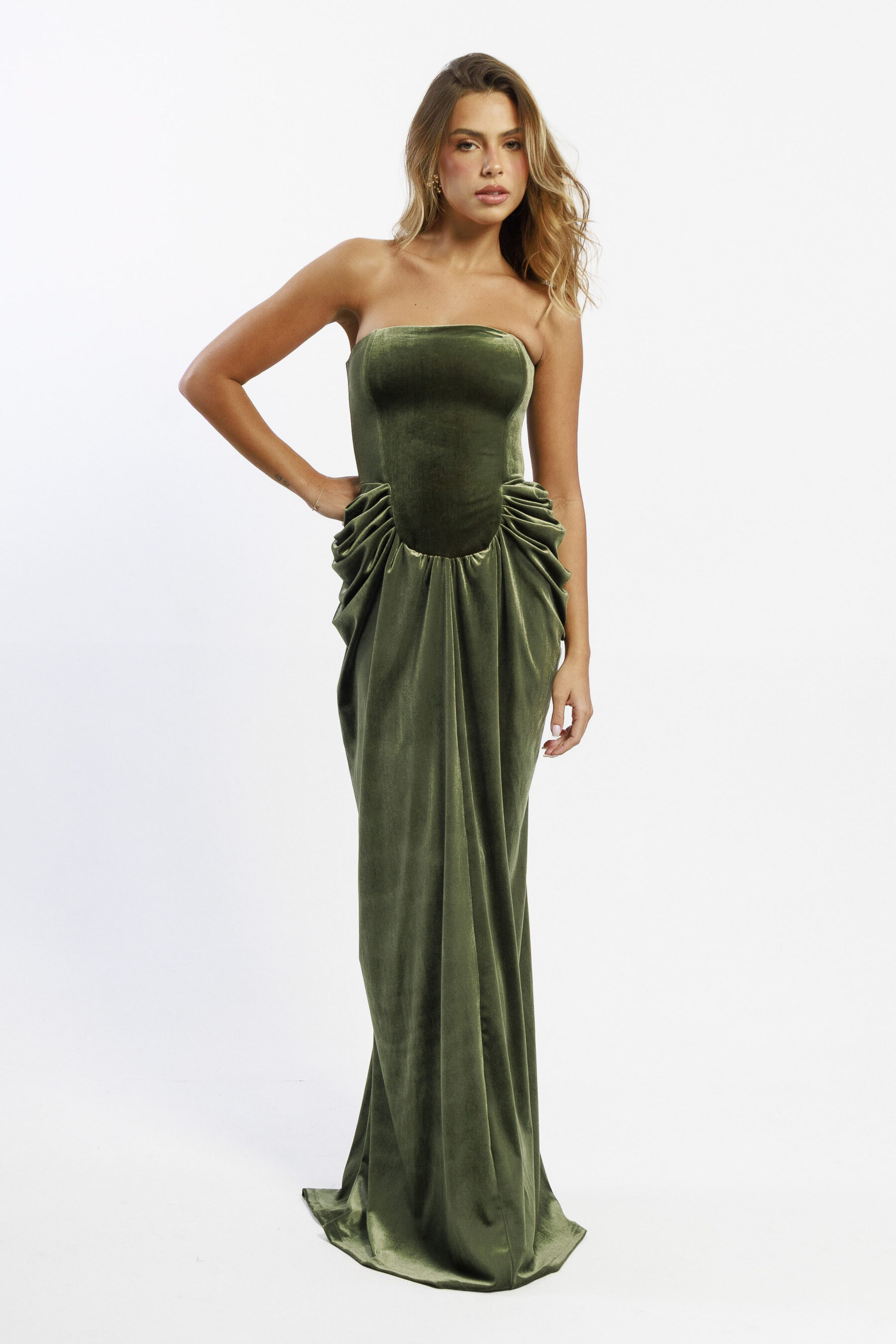 Vestido Naomi Verde Oliva