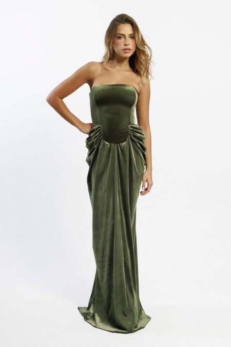 Vestido Naomi Verde Oliva