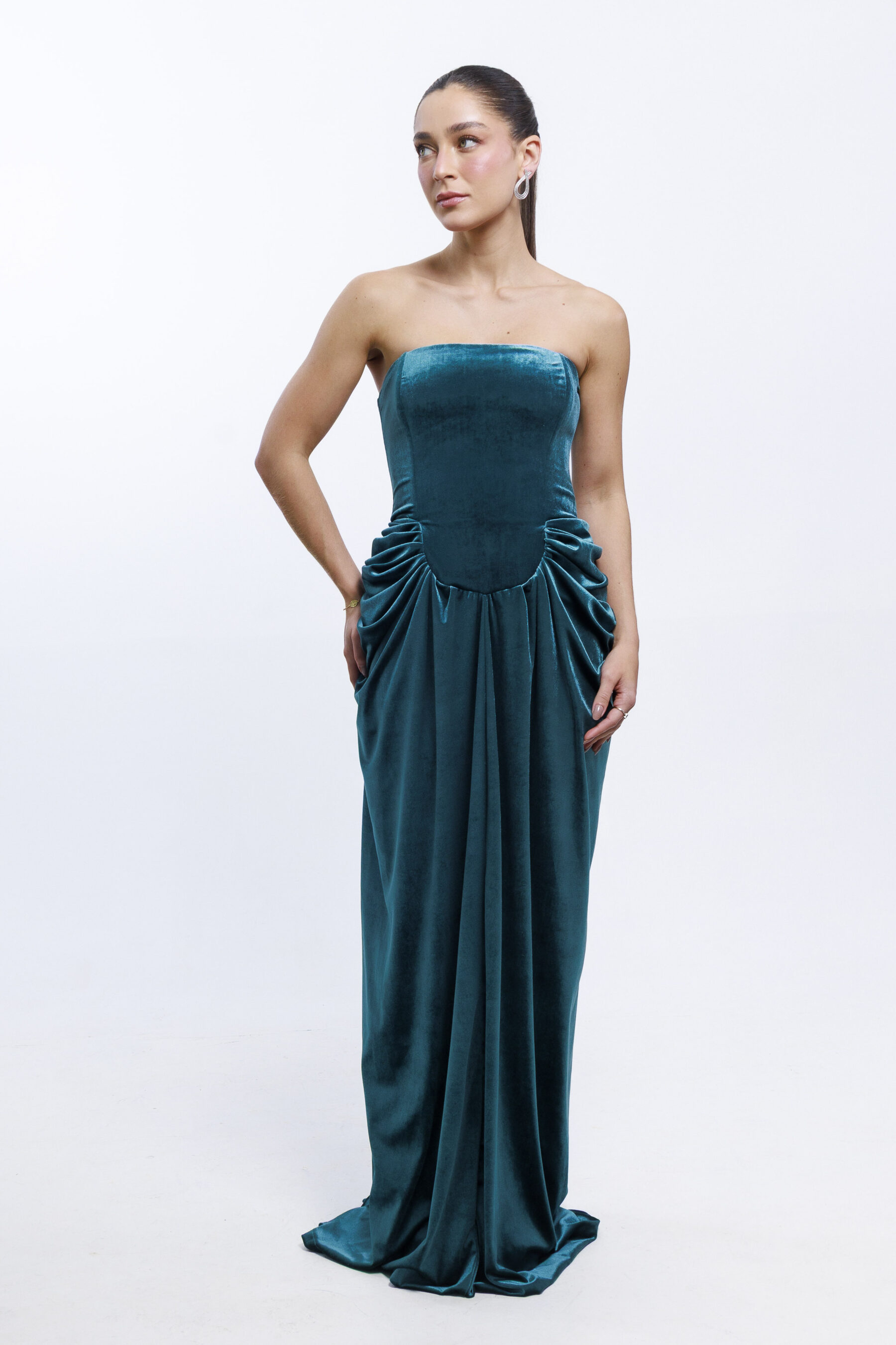 Vestido Naomi Verde Esmeralda