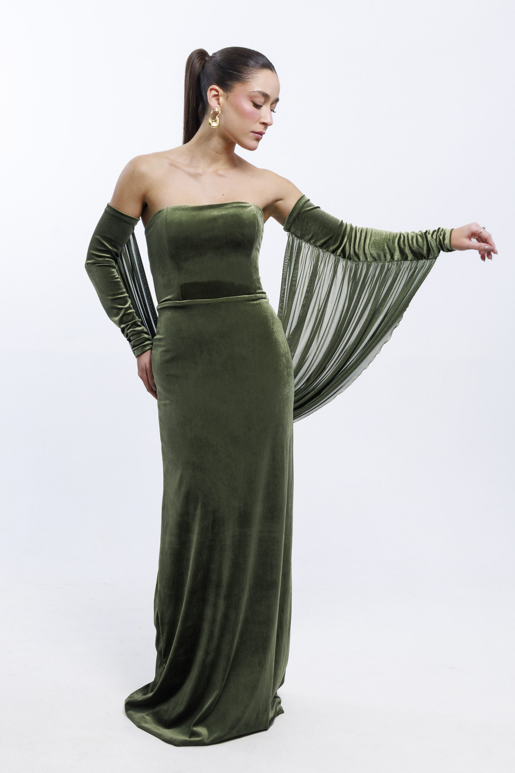 Vestido Mila Verde Oliva