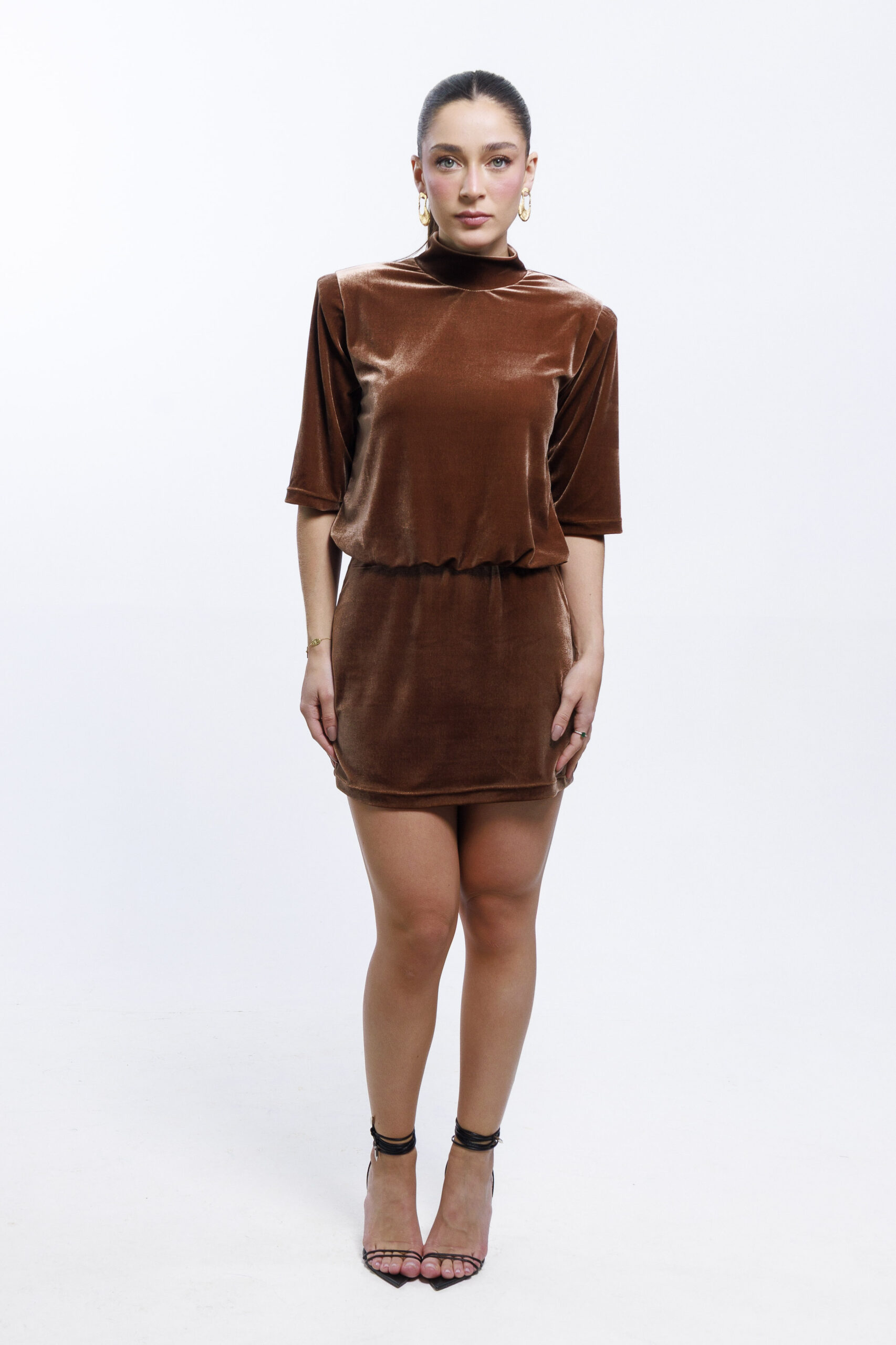 Vestido Selene Marrom