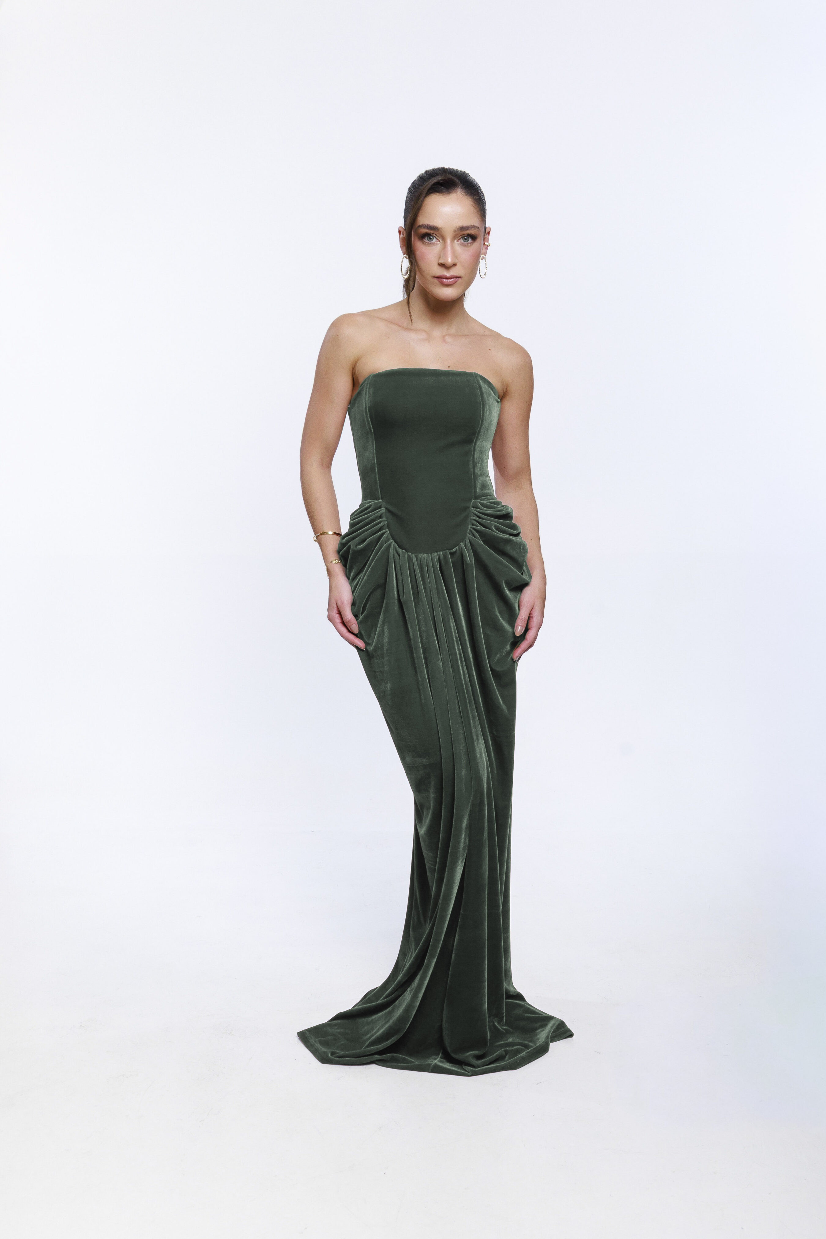 Vestido Naomi Verde Militar