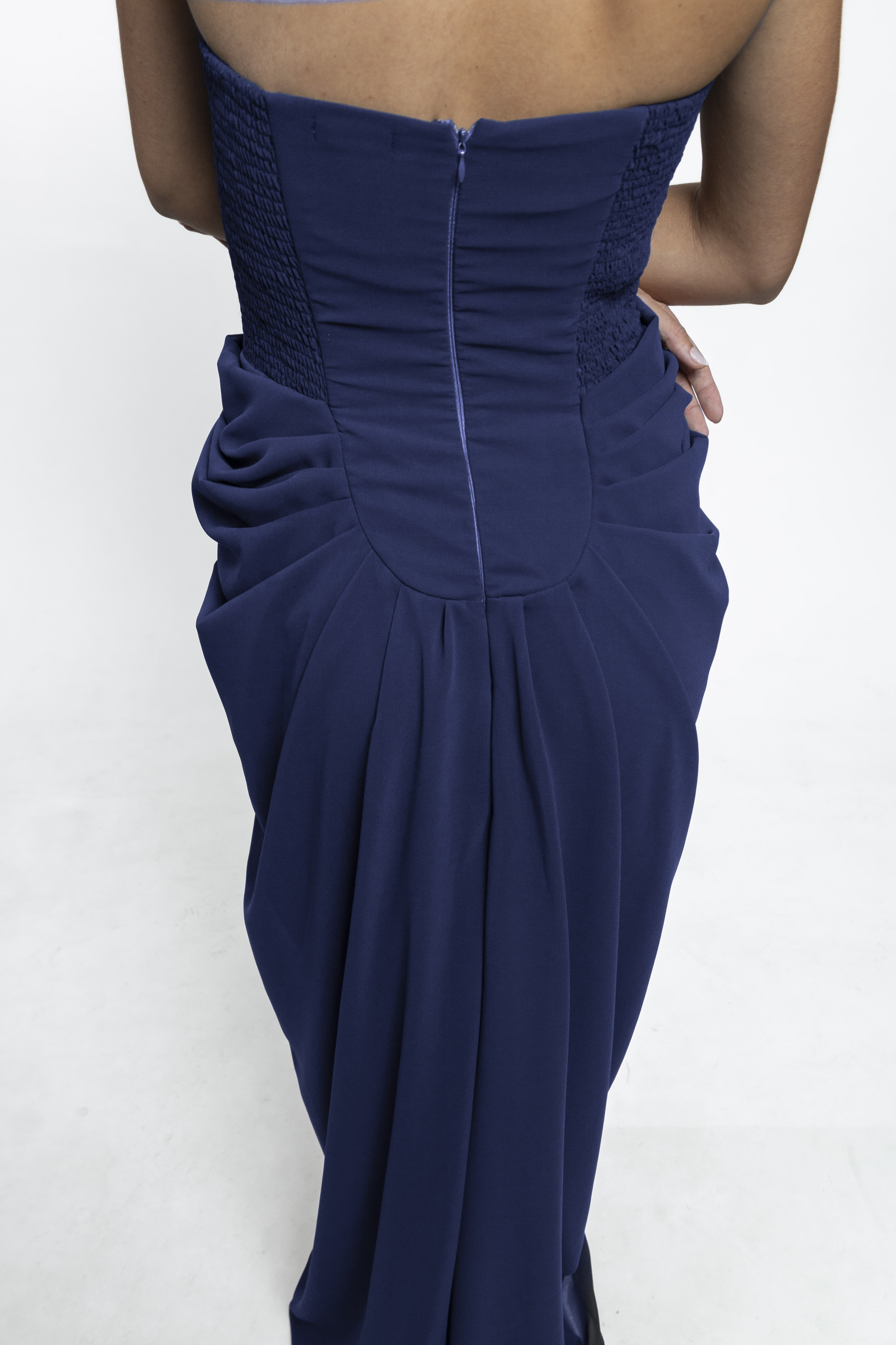 Vestido Naomi Musseline Azul Marinho - Imagem 3