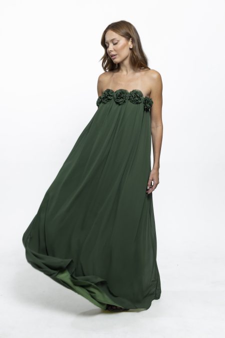 Vestido Bruna Verde Esmeralda
